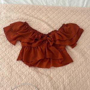 Zara off the shoulder top